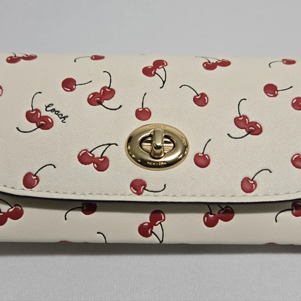 Coach Sunglass Case With Cherry Print
